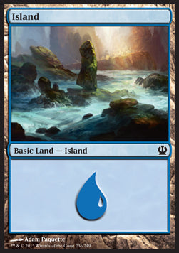 Island (V.3) - Theros (Land) [THS-236]
