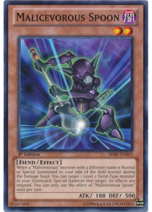 Malicevorous Spoon — Shadow Specters (SHSP-003) Yu-Gi-Oh! card Image principale du produit
