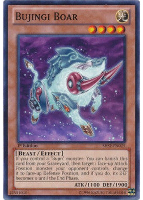 Bujingi Boar — Shadow Specters (SHSP-025) Yu-Gi-Oh! card Hauptbild