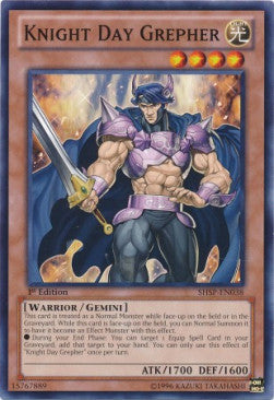 Knight Day Grepher - Shadow Specters (Common) [SHSP-038] Immagine principale del prodotto