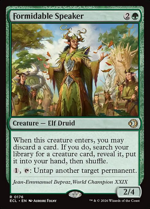 Formidable Speaker – Lorwyn Eclipsed (ECL-176) Magic: The Gathering card