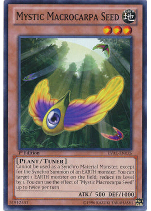 Mystic Macrocarpa Seed — Legacy of the Valiant (LVAL-035) Yu-Gi-Oh! card Main image