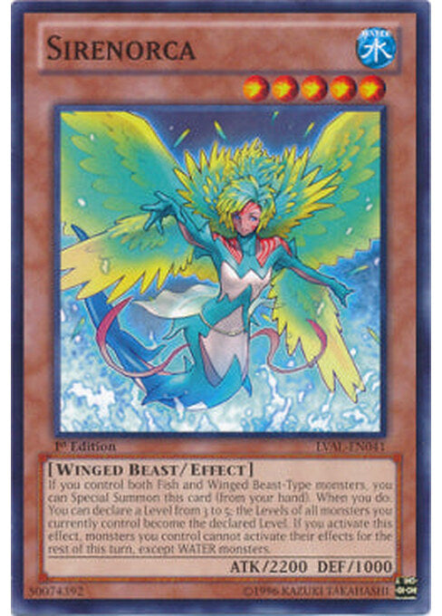 Sirenorca — Legacy of the Valiant (LVAL-041) Yu-Gi-Oh! card Immagine principale del prodotto