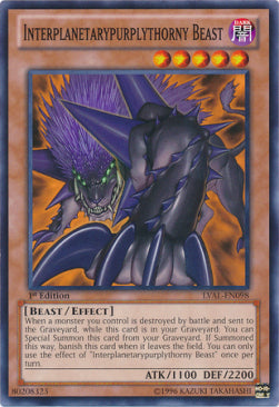 Interplanetarypurplythorny Beast - Legacy of the Valiant (Common) [LVAL-098] Immagine principale del prodotto