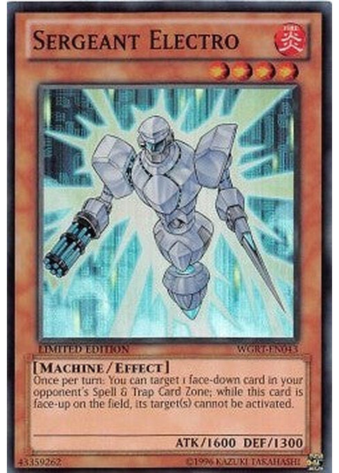 Sergeant Electro — War of the Giants Reinforcements (WGRT-043) Yu-Gi-Oh! card Hauptbild