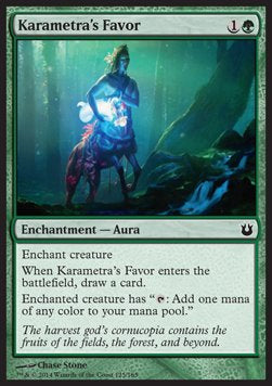 Karametra's Favor - Born of the Gods (Common) [BNG-125] Hoofdafbeelding