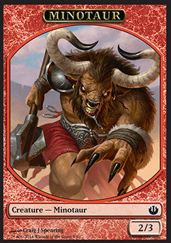 Minotaur Token (Red 2/3) - Journey into Nyx (Token) [JOU-T3] Main image