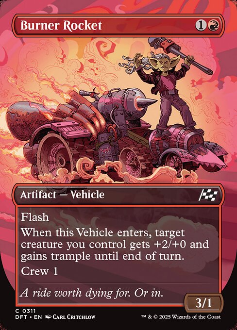 Burner Rocket – Aetherdrift (DFT-311) Magic: The Gathering card | LC-REM-20260804-15339960598860-267c93bd-1313-4c7b-bd6f-91e329932dea
