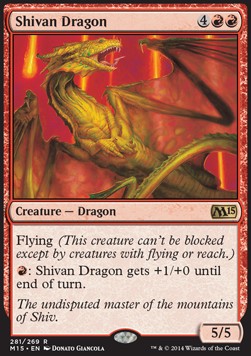 Shivan Dragon - Magic 2015 (Rare) [M15-281] Image principale du produit