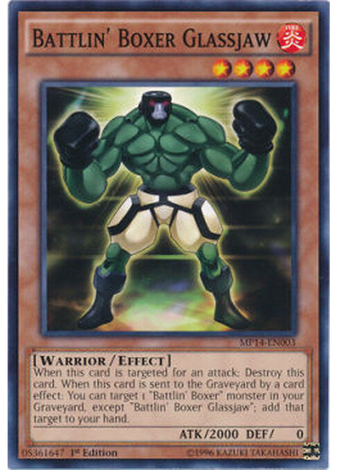 Battlin' Boxer Glassjaw — 2014 Mega-Tins Mega-Pack (MP14-003) Yu-Gi-Oh! card Main image