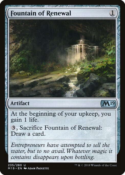 Fountain of Renewal – Core 2019 (M19-235) Magic: The Gathering card