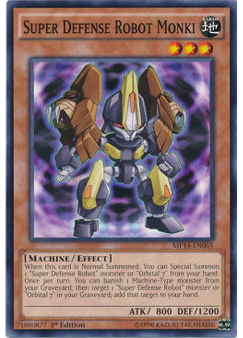 Super Defense Robot Monki — 2014 Mega-Tins Mega-Pack (MP14-065) Yu-Gi-Oh! card Main image