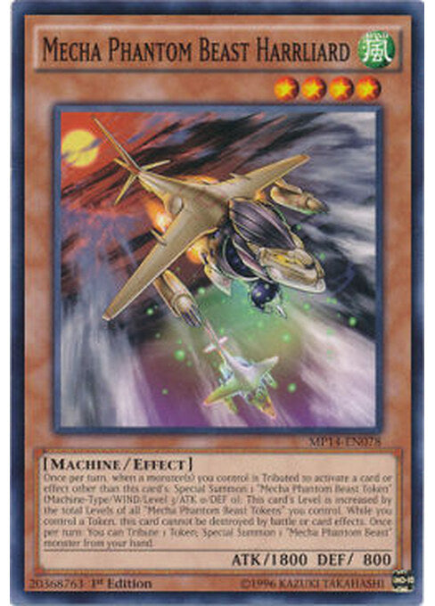 Mecha Phantom Beast Harrliard — 2014 Mega-Tins Mega-Pack (MP14-078) Yu-Gi-Oh! card Main image
