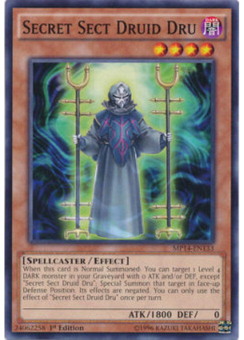 Secret Sect Druid Dru — 2014 Mega-Tins Mega-Pack (MP14-133) Yu-Gi-Oh! card Main image