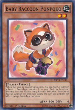 Baby Raccoon Ponpoko - 2014 Mega-Tins Mega-Pack (Common) [MP14-136] Imagen principal del producto