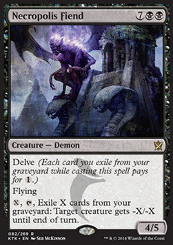 Necropolis Fiend - Khans of Tarkir (Rare) [KTK-82] Hover Image