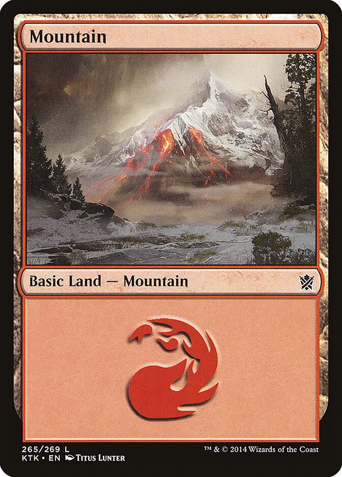 Mountain (V.4) - Khans of Tarkir (Land) [KTK-265] Main image