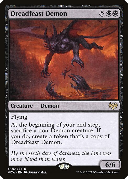 Dreadfeast Demon – Innistrad: Crimson Vow (VOW-108) Magic: The Gathering card