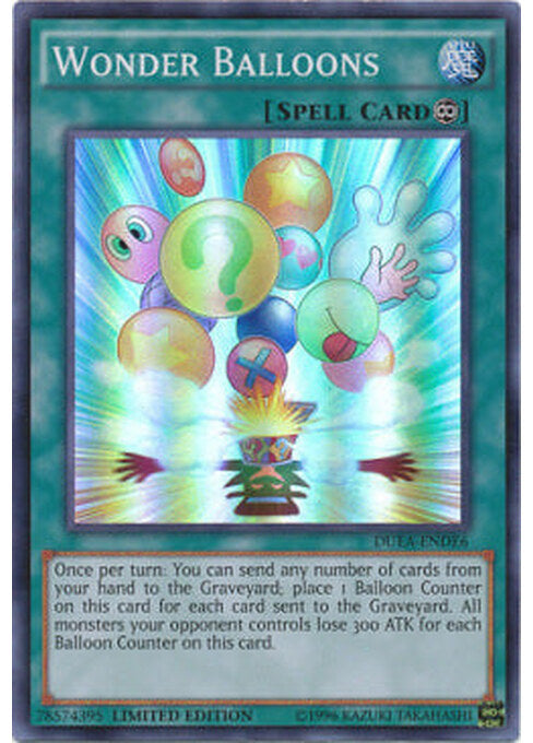 Wonder Balloons — Duelist Alliance (DUEA-DE6) Yu-Gi-Oh! card Imagen principal del producto