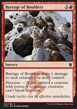 Barrage of Boulders - Khans of Tarkir (Common) [KTK-100] Hover Image