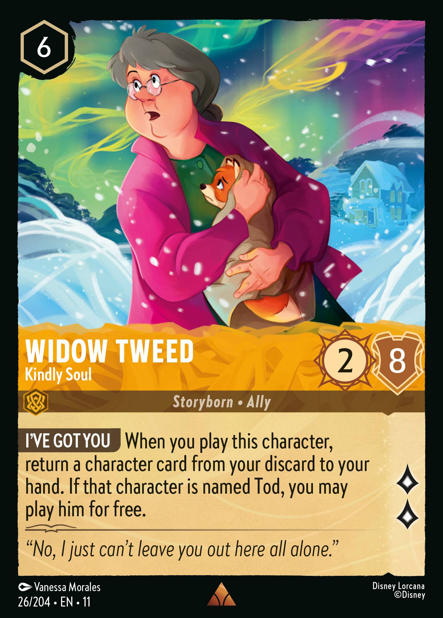 Widow Tweed - Kindly Soul — Winterspell (11WSP-26) Disney Lorcana card