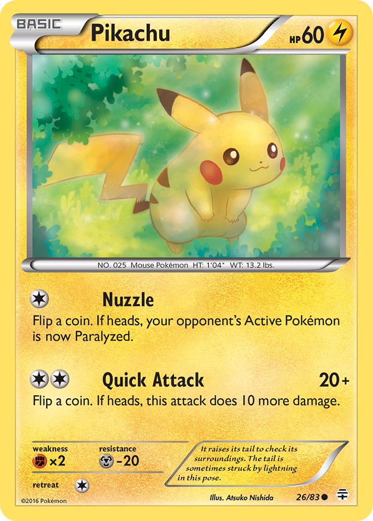 Pikachu – Generations 26 – Pokémon TCG single card Image principale du produit