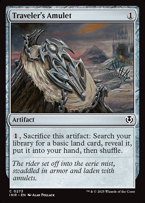 Traveler's Amulet – Innistrad Remastered (INR-273) Magic: The Gathering card | LC-REM-20260804-15340138135884-26a7e5f0-0d60-4118-ad10-b27c7382511a Image principale du produit