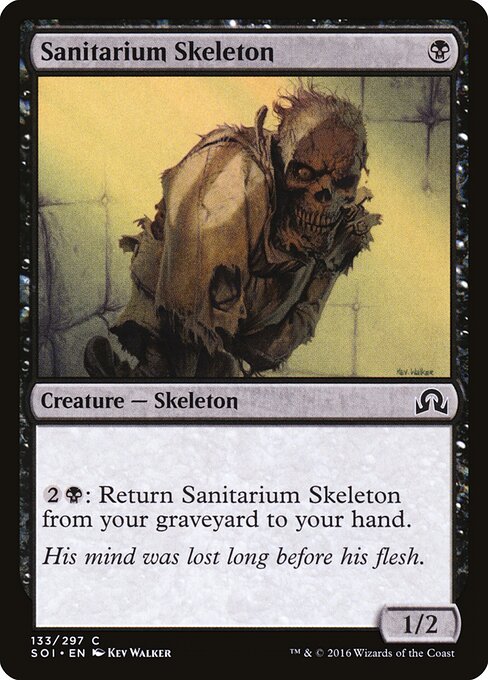 Sanitarium Skeleton – Shadows over Innistrad (SOI-133) Magic: The Gathering card