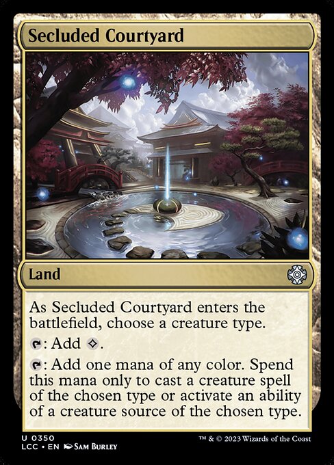 Secluded Courtyard – Commander: The Lost Caverns of Ixalan (LCC-350) Magic: The Gathering card Main image