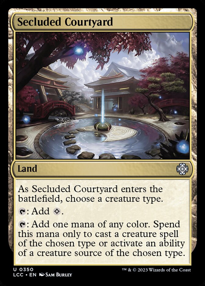 Secluded Courtyard - Commander: The Lost Caverns of Ixalan (Uncommon) [LCC-350]
