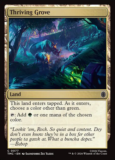 Thriving Grove – Teenage Mutant Ninja Turtles Eternal (TMC-77) Magic: The Gathering card | LC-REM-20260804-15675740946764-26cb32c5-83b8-4288-ae2d-788cdc4e6445