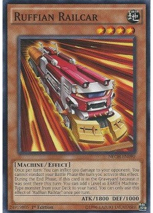 Ruffian Railcar — The New Challengers (NECH-090) Yu-Gi-Oh! card Imagen principal del producto