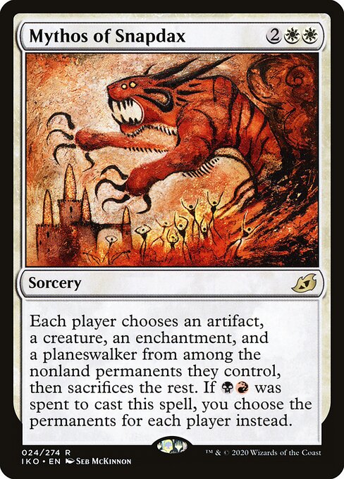 Mythos of Snapdax – Ikoria: Lair of Behemoths (IKO-24) Magic: The Gathering card