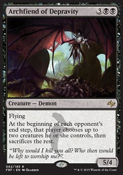 Archfiend of Depravity - Fate Reforged (Rare) [FRF-62] Imagen principal del producto