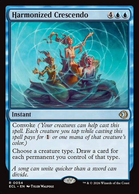 Harmonized Crescendo – Lorwyn Eclipsed (ECL-54) Magic: The Gathering card