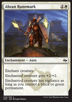 Abzan Runemark - Fate Reforged (Common) [FRF-3] Imagen principal del producto