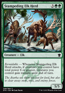 Stampeding Elk Herd - Dragons of Tarkir (Common) [DTK-208] Hover Image