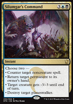 Silumgar's Command - Dragons of Tarkir (Rare) [DTK-232] Hover Image