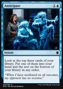 Anticipate - Dragons of Tarkir (Common) [DTK-45] Hover Image
