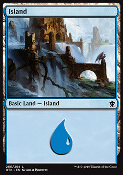 Island (V.3) - Dragons of Tarkir (Land) [DTK-255]