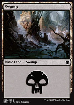 Swamp (V.3) - Dragons of Tarkir (Land) [DTK-258]