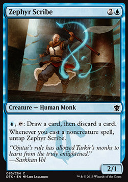 Zephyr Scribe - Dragons of Tarkir (Common) [DTK-85] Hover Image