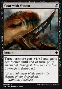 Coat with Venom - Dragons of Tarkir (Common) [DTK-91] Main image