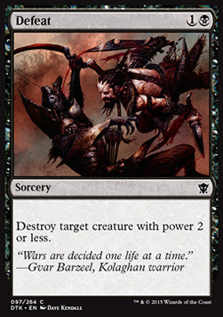 Defeat - Dragons of Tarkir (Common) [DTK-97] Hover Image