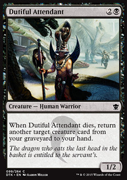 Dutiful Attendant - Dragons of Tarkir (Common) [DTK-99] Immagine principale del prodotto