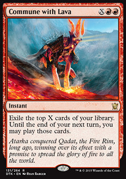 Commune with Lava - Dragons of Tarkir (Rare) [DTK-131] Hauptbild