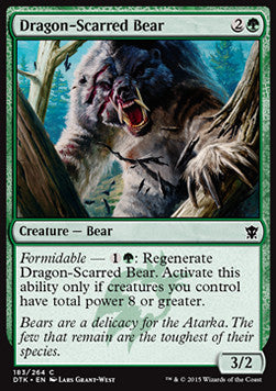Dragon-Scarred Bear - Dragons of Tarkir (Common) [DTK-183] Immagine principale del prodotto