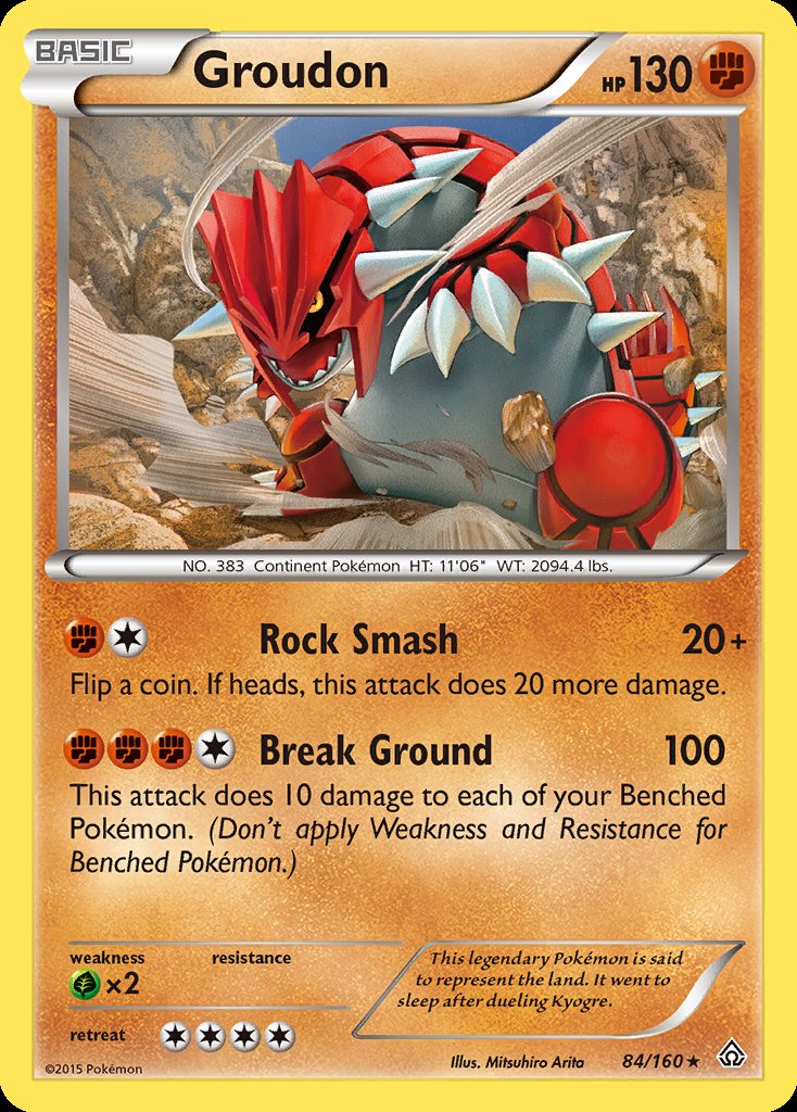 Groudon - Primal Clash (Rare) [PRC-84] Imagen principal del producto