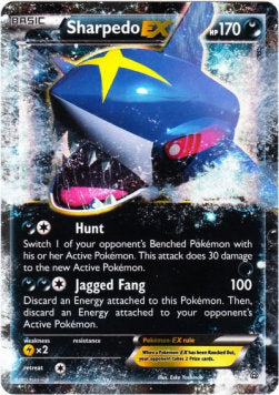 Sharpedo EX - Primal Clash (Ultra Rare) [PRC-91] Main image