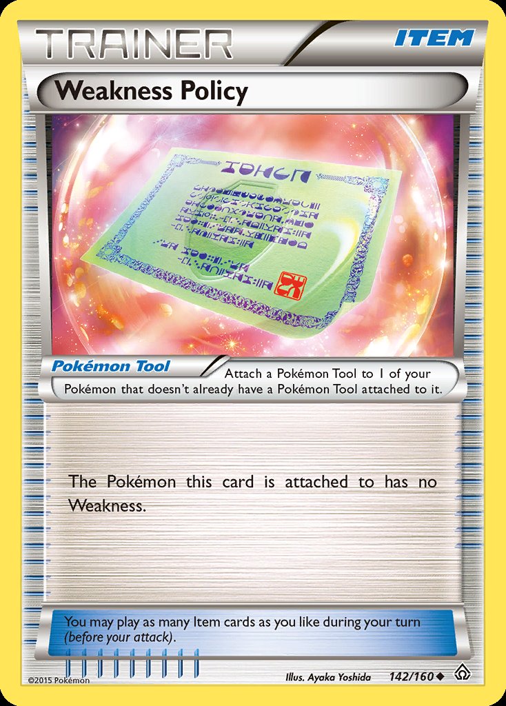 Weakness Policy - Primal Clash (Uncommon) [PRC-142] Image principale du produit